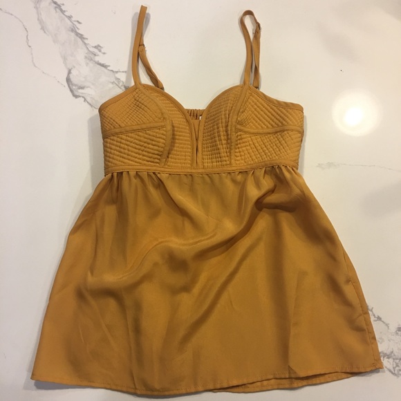 Xhilaration Tops - Mustard yellow tank top